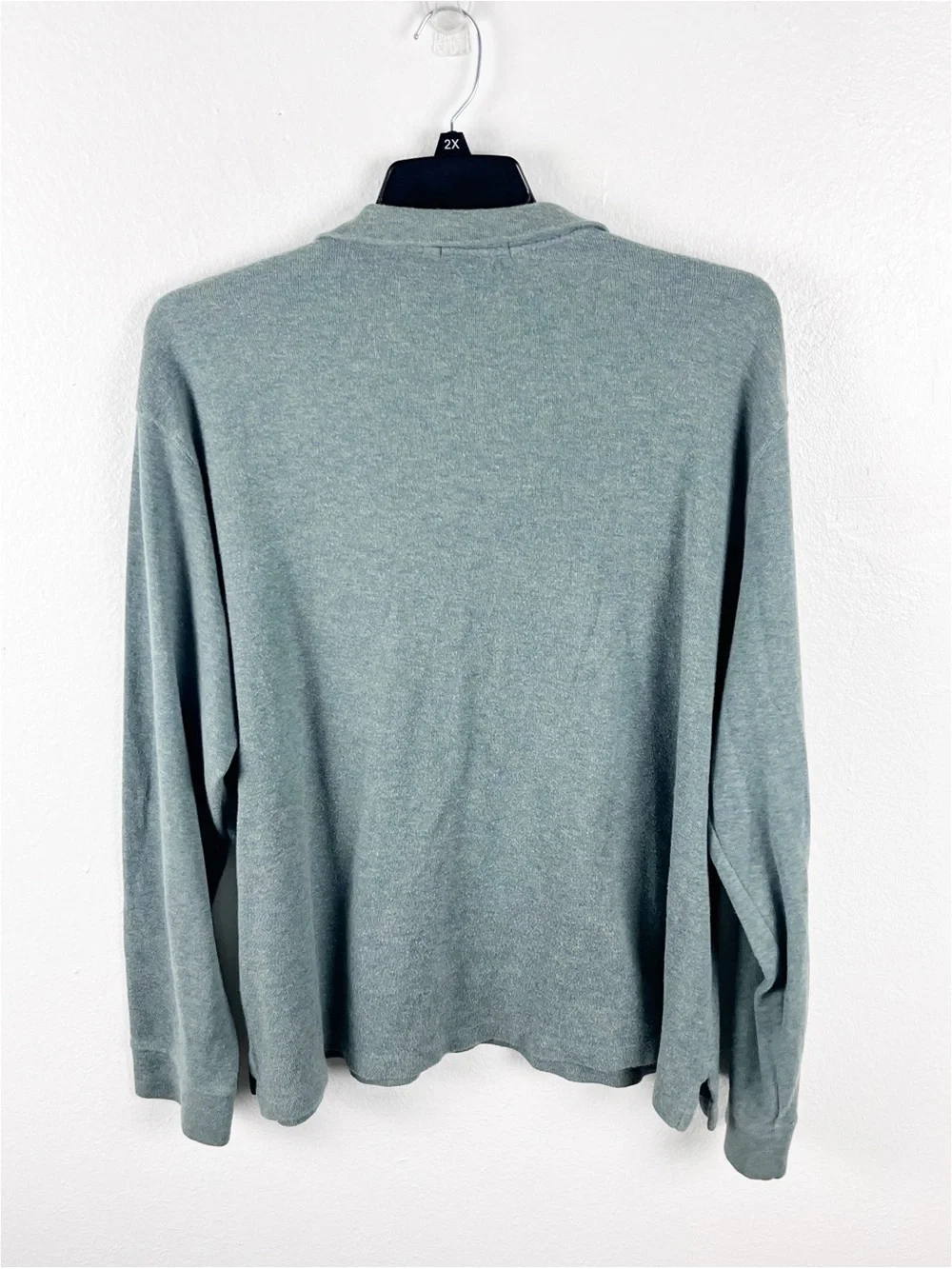 POLO RALPH LAUREN Estate Rib Green Quarter Zip Pullover Men’s Size XL Preppy